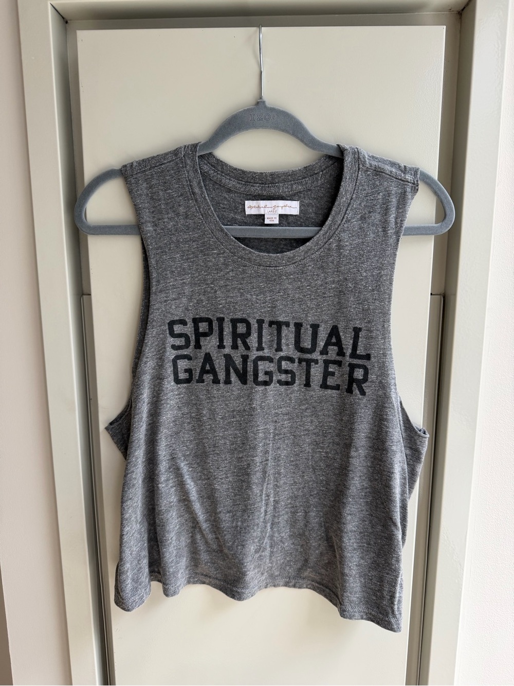 Spiritual Gangster Gray Logo Muscle Tank